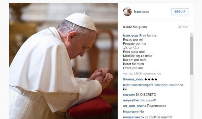 La primera foto del Papa en Instagram | Redes