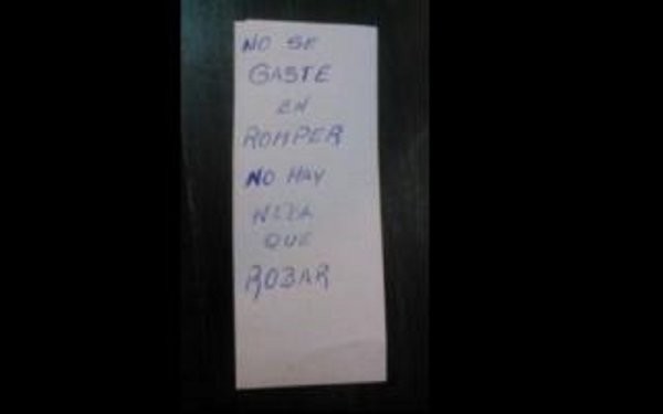 "No se gaste en romper, no hay nada que robar", el cartel de un comerciante en Baradero | Actualidad
