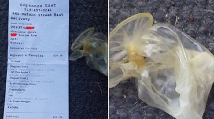 Pidió una pizza y vino con un preservativo: mirá la respuesta del restaurant | Curiosidades