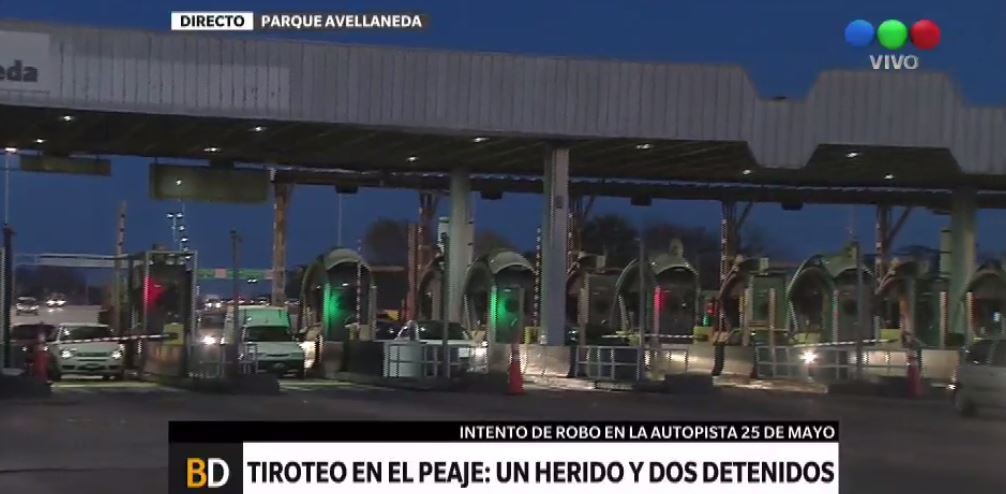 Tiroteo en el peaje Parque Avellaneda: un herido y dos detenidos | Actualidad
