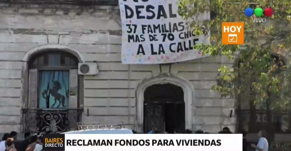 Se movilizan los habitantes de un edificio tomado en Boedo | Actualidad
