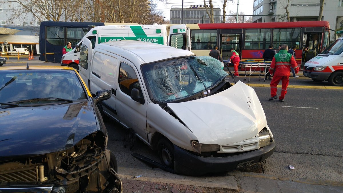 Choque múltiple en Palermo: 14 heridos | Actualidad