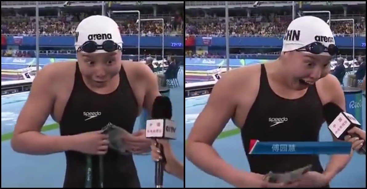 #Rio2016 La nadadora china que se sorprende con su triunfo es la reina de las redes sociales | Deportes