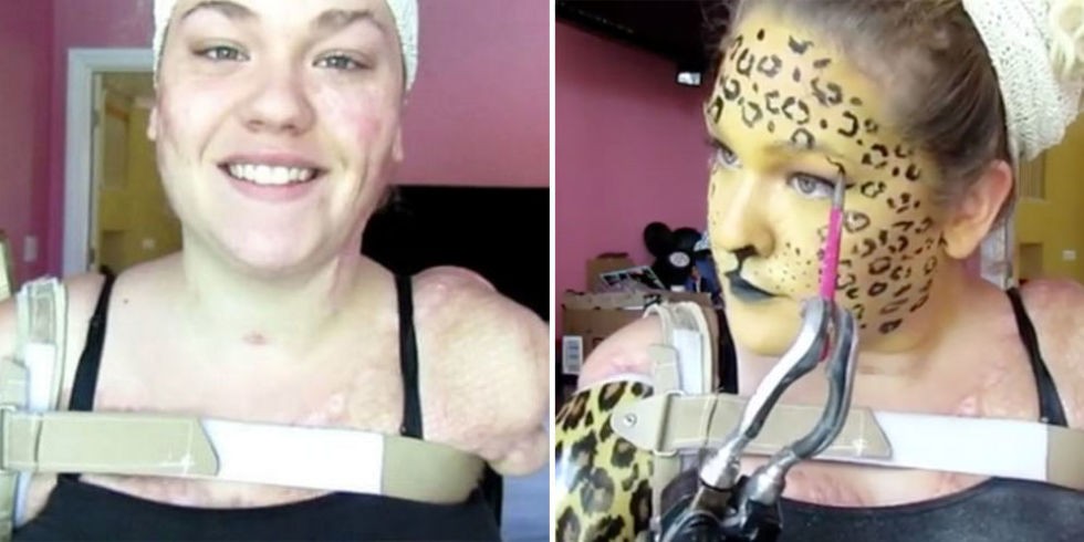 El éxito viral de la maquilladora que no tiene brazos ni piernas | Redes