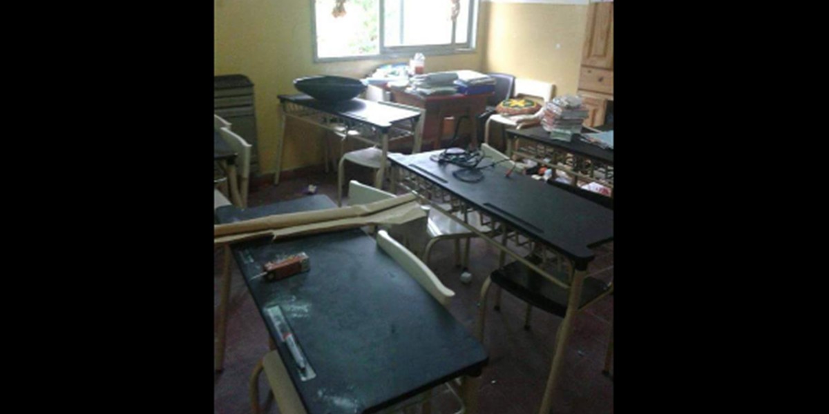 Asaltaron una escuela, se llevaron hasta las viandas de comida y dejaron un mensaje | Actualidad