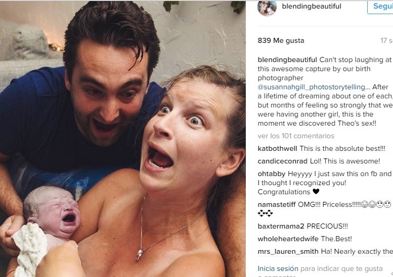 Foto viral: la cara de la madre al enterarse el sexo de su hijo recién nacido | Curiosidades