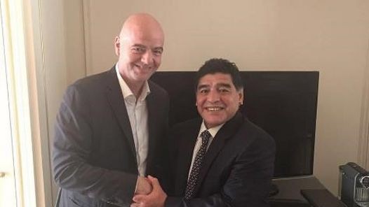 Maradona confirmó que trabajará en la FIFA: "Uno de los sueños de mi vida" | Deportes