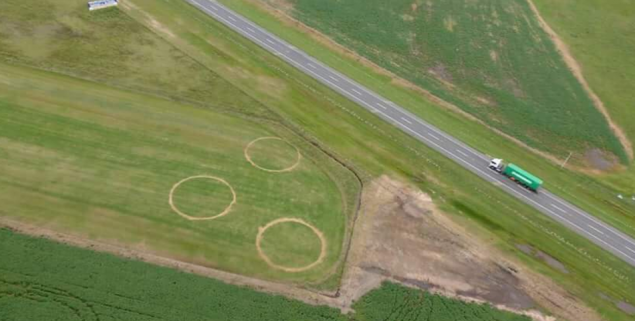 Misterio en Areco: aparecieron círculos perfectos en un campo y sospechan de la presencia de un OVNI | Curiosidades