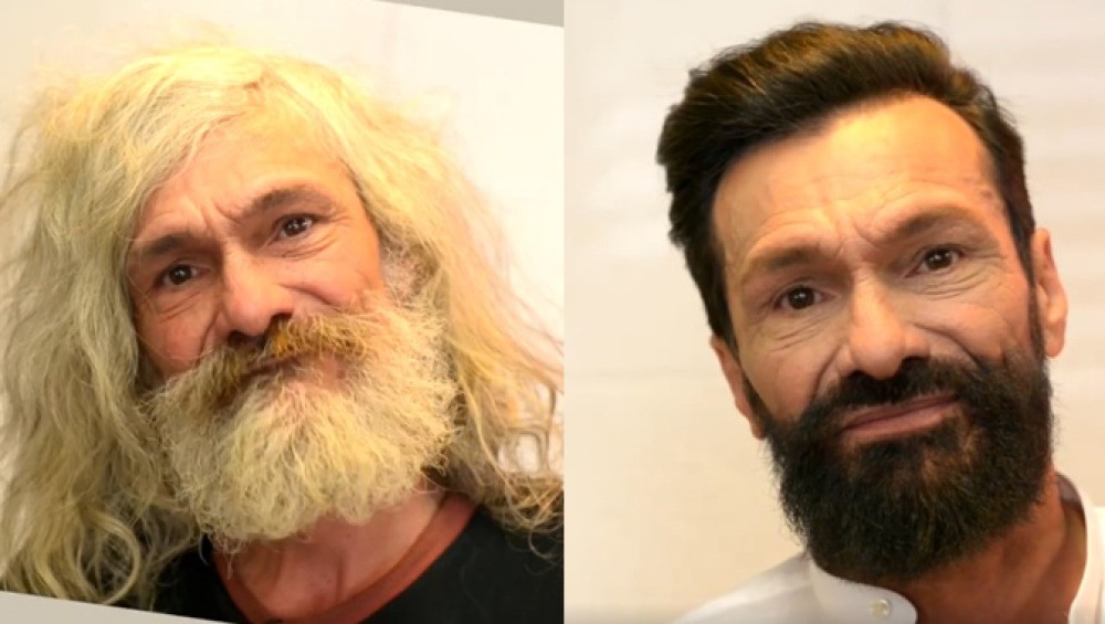 Video viral: el vagabundo que se convirtió en hipster por un simple cambio de look | Redes