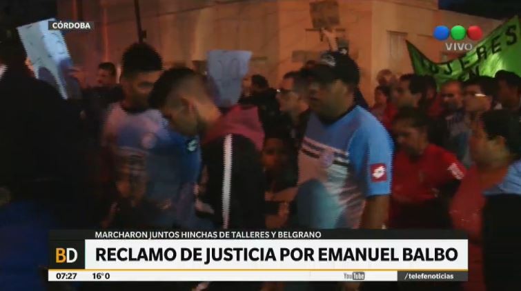 Marcha y pedido de justicia por el hincha de Belgrano Emanuel Balbo | Deportes