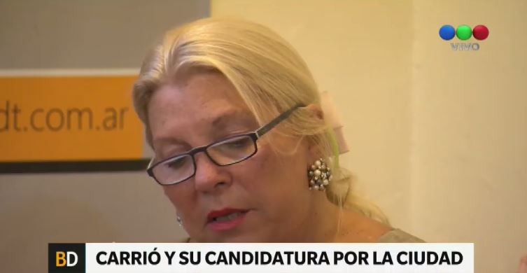 Carrió, sobre las elecciones legislativas: "Decidimos que juegue en la Capital" | Política