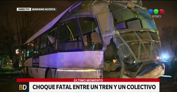 Accidente en las vías del ferrocarril Sarmiento: un muerto y 15 heridos | Actualidad