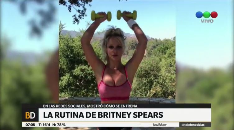 Britney Spears mostró su exigente rutina de ejercicios | Espectáculos