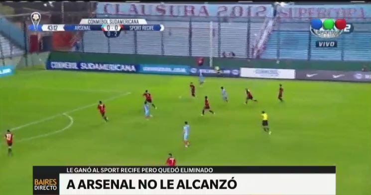 Arsenal quedó eliminado de la Copa Sudamericana | Deportes