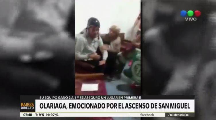 El llanto de Olariaga por el ascenso de San Miguel | Deportes