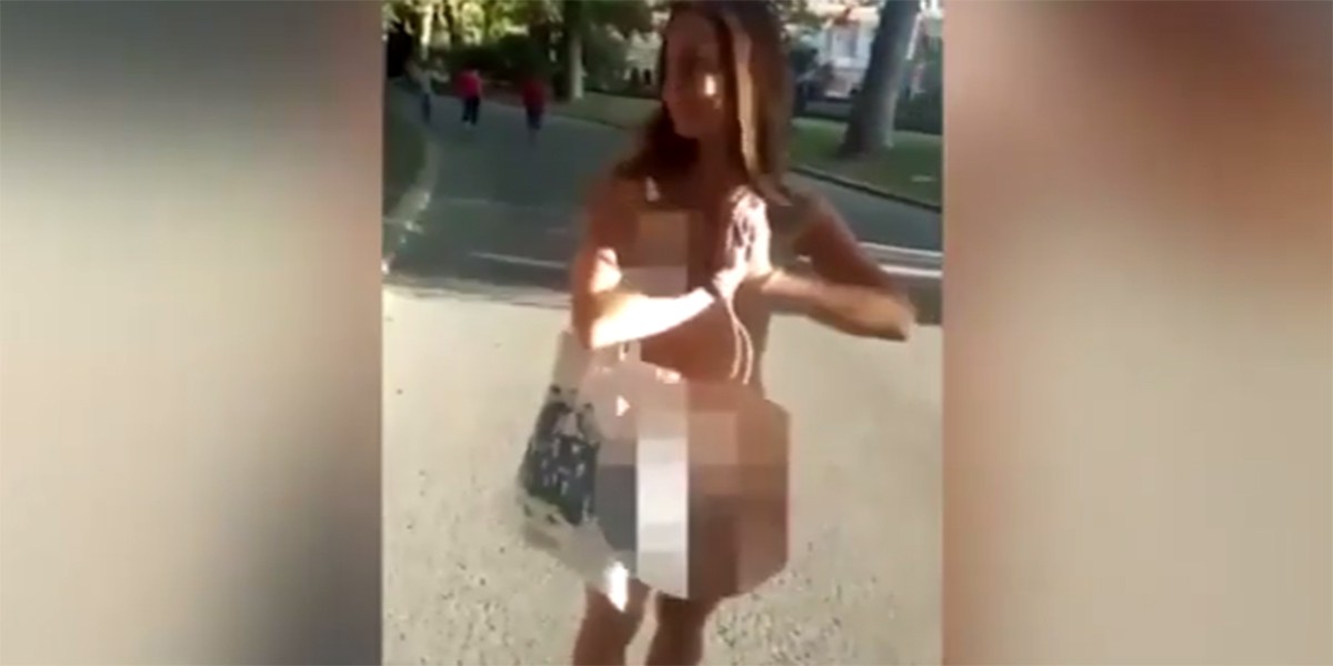 Una joven caminó desnuda por las calles de Italia por un “experimento social” | Redes