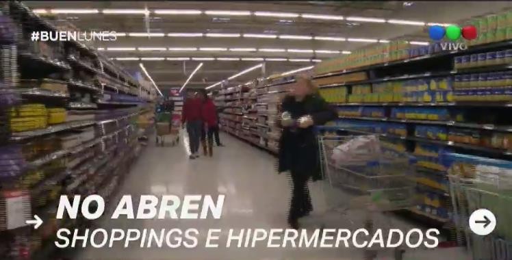 Shoppings e hipermercados cierran hoy sus puertas | Actualidad