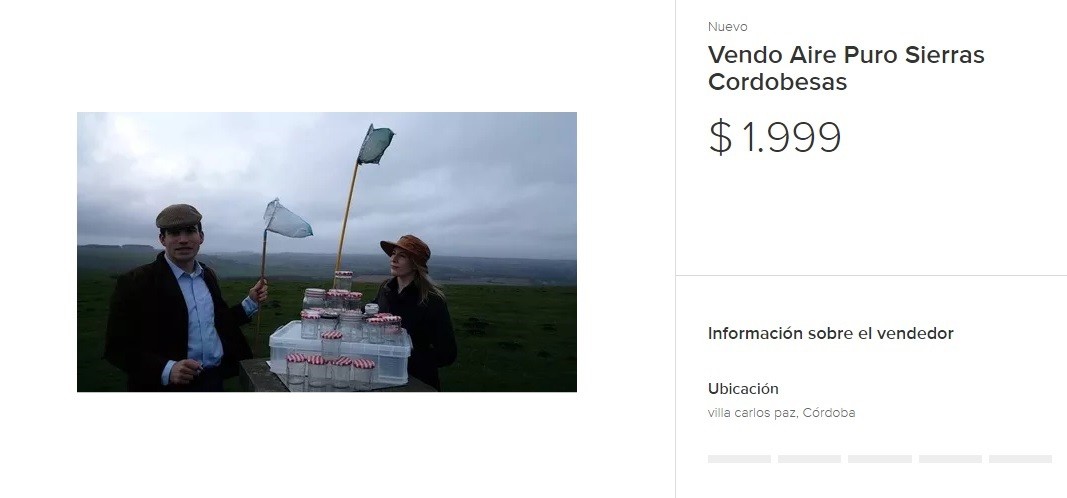 Venden frascos con aire de las sierras cordobesas | Curiosidades