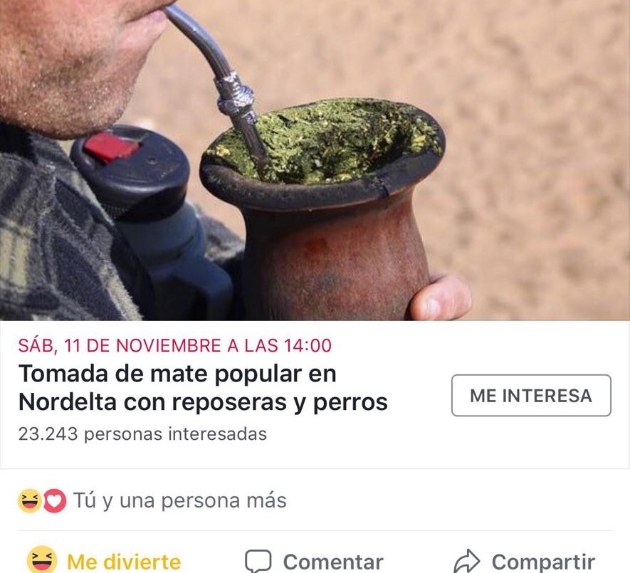 Después del audio viral, convocan a una mateada en Nordelta | Redes