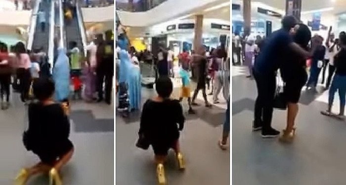 Video viral: ella le pide matrimonio en el shopping y recibe la respuesta menos pensada | Redes