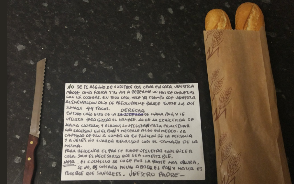 Viral: este padre escribe una nota a sus hijos con consejos para que ellos mismos se hagan la cena | Redes