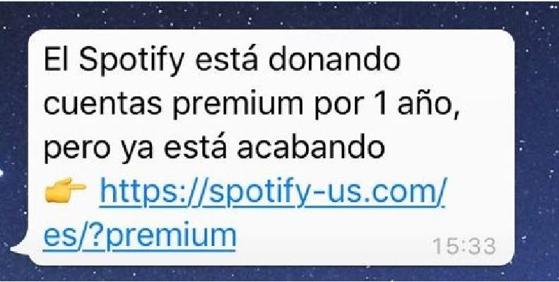 Alertan por una falsa promoción de Spotify para robar información de los usuarios | Redes