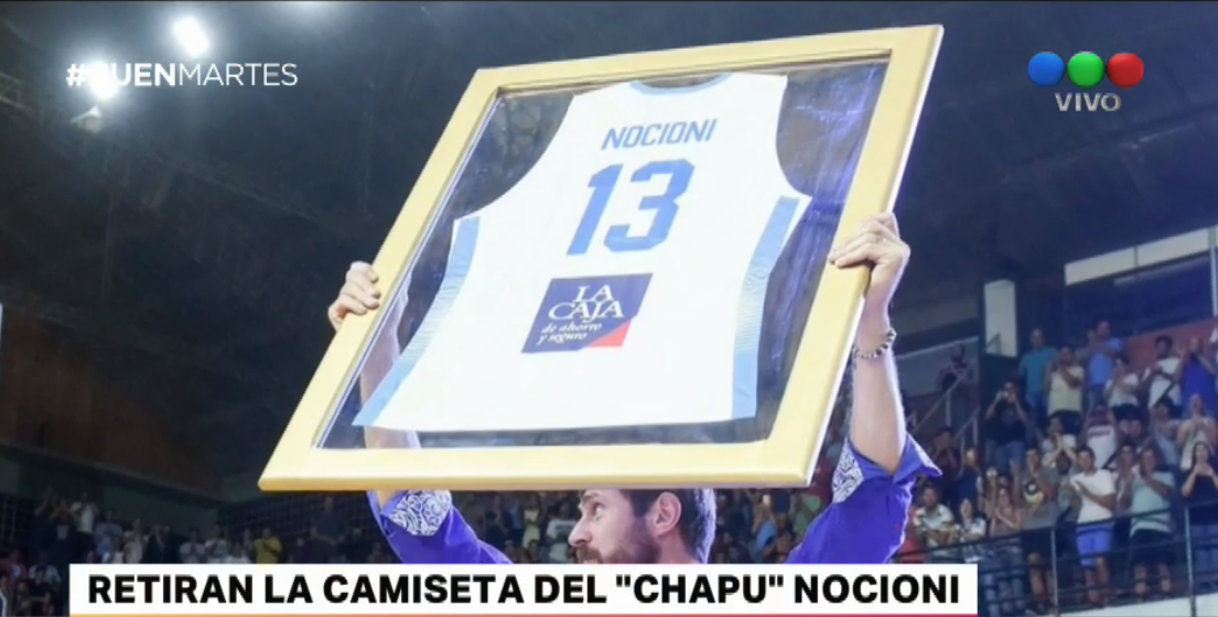 Retiraron la camiseta N°13 del Chapu Nocioni en la Selección | Deportes