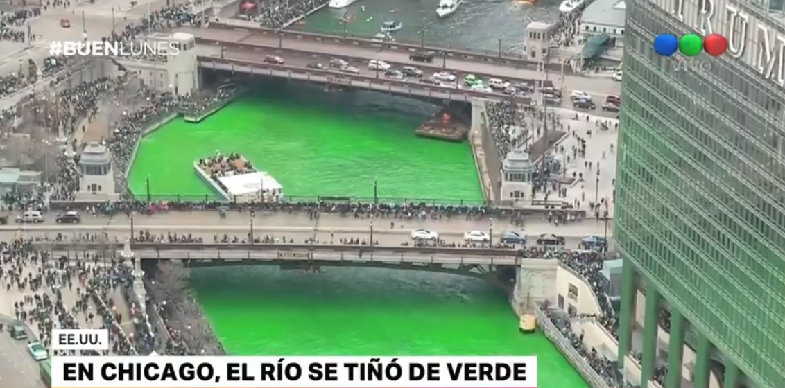 En Chicago el río de tiñó de verde | Internacionales