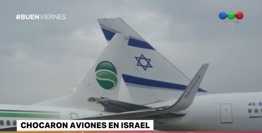 Dos aviones chocaron en un aeropuerto de Israel | Internacionales