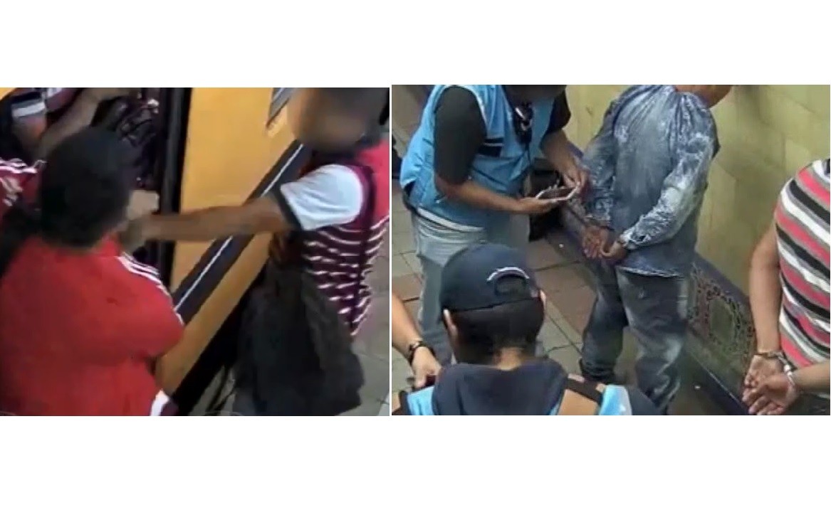 Video: el momento en que arrestaron a cuatro "pungas" en el subte | Actualidad