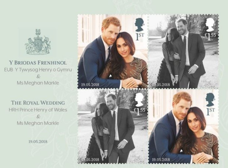 Así son las estampillas reales de la boda del príncipe Harry y Megan Markle | Internacionales
