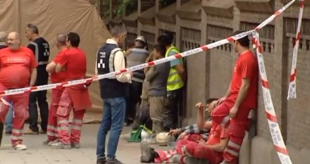Se derrumbó un edificio en Madrid: buscan a dos obreros con microcámaras | Internacionales