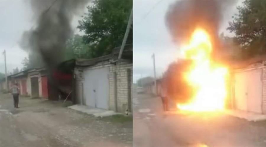 Le pasó por curioso: fue a mirar un incendio y salió despedido por una explosión | Redes