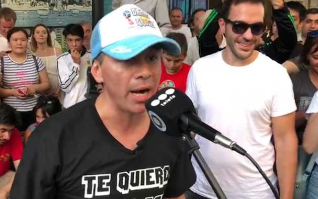 Pablito Lescano inundó de música las calles de Moscú para alentar a la Selección | Rusia 2018