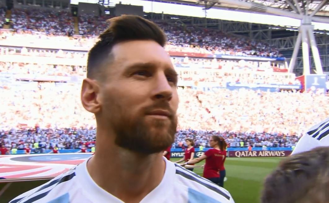 La sonrisa y el orgullo de Lionel Messi mientras sonaba el himno argentino en Kazán | Rusia 2018