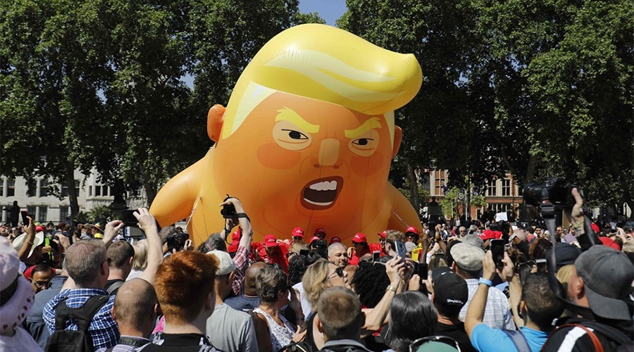 El "bebé Trump", símbolo de las protestas contra el presidente de EE.UU. en Londres | Internacionales