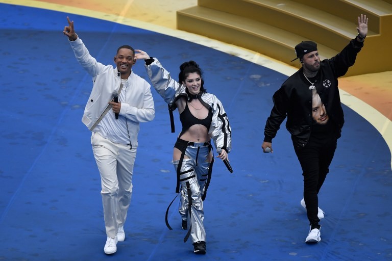 Nicky Jam, Will Smith, Era Istrefi y Ronaldinho la rompieron en la previa de la final del Mundial | Rusia 2018