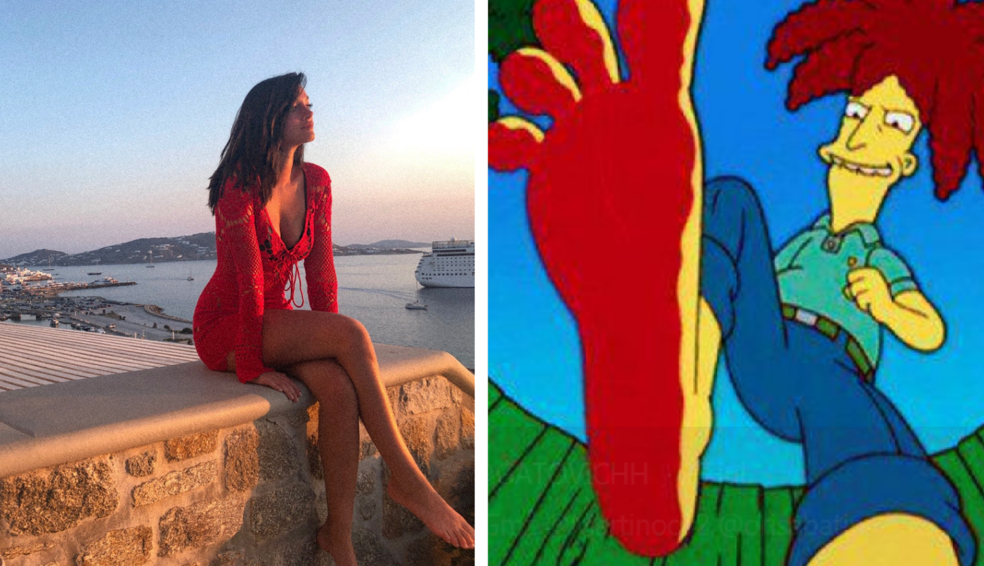 Oriana Sabatini publicó una foto, le hicieron bullying por sus pies y estallaron los memes | Redes