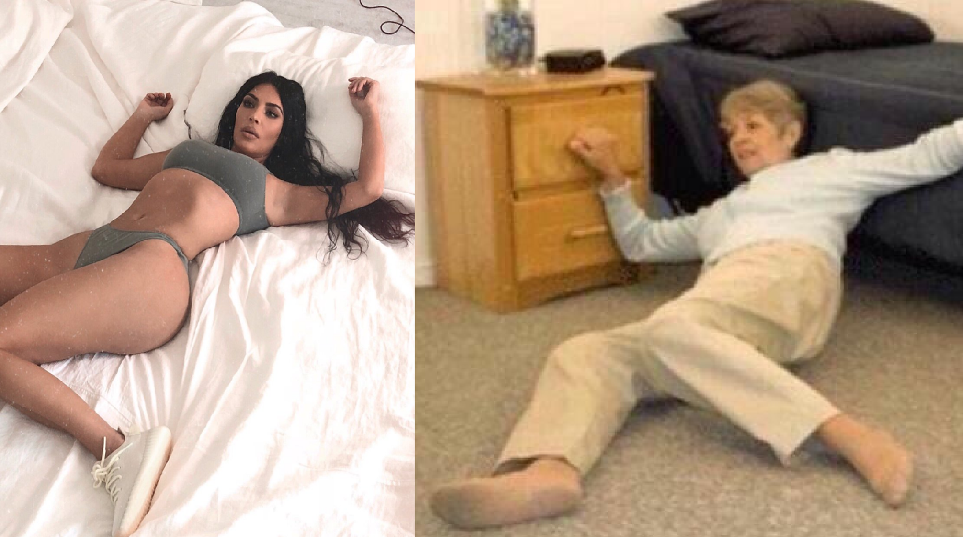 Kim Kardashian se sacó una curiosa foto y sus seguidores la photoshopearon toda | Espectáculos