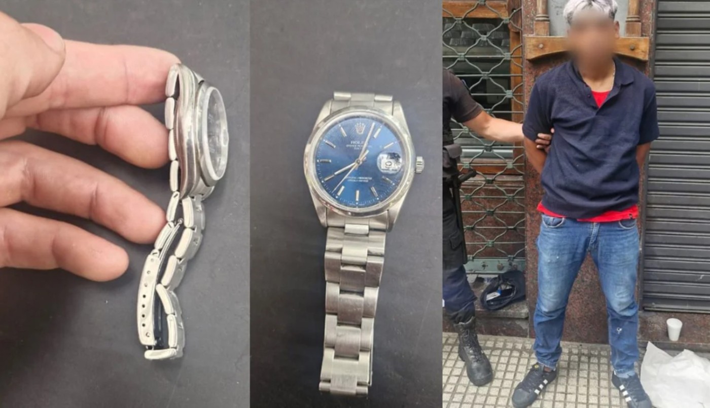 Tenía 17 antecedentes, intentó robarle un reloj a un turista y quedó detenido | Actualidad