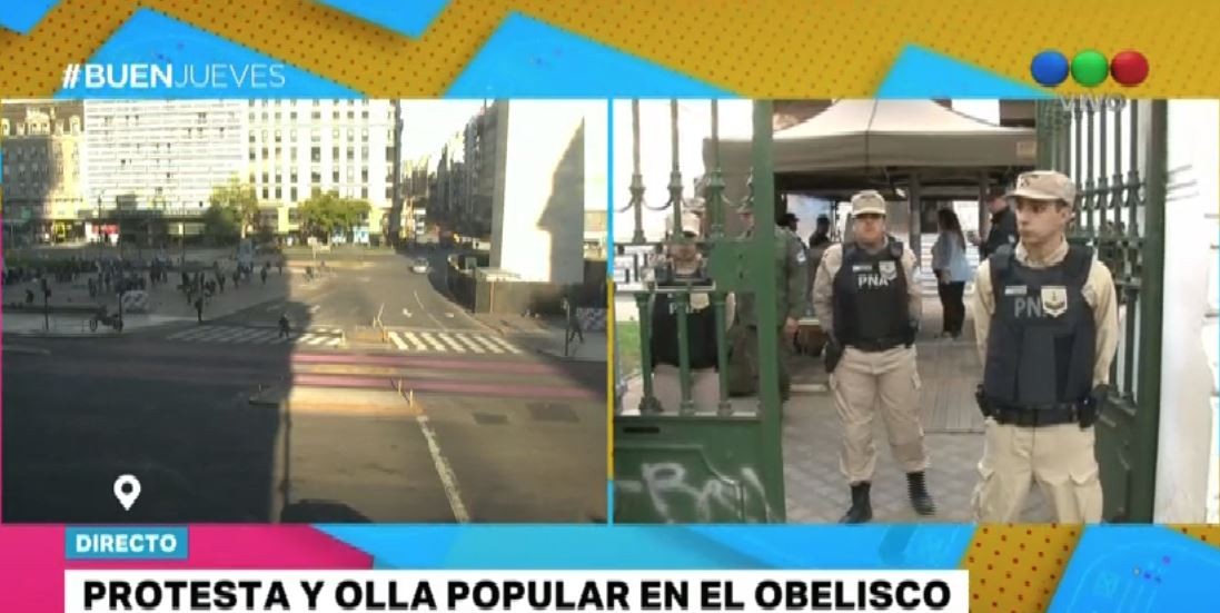Ollas populares para reclamar la emergencia alimentaria: en el Obelisco reciben donaciones | Actualidad