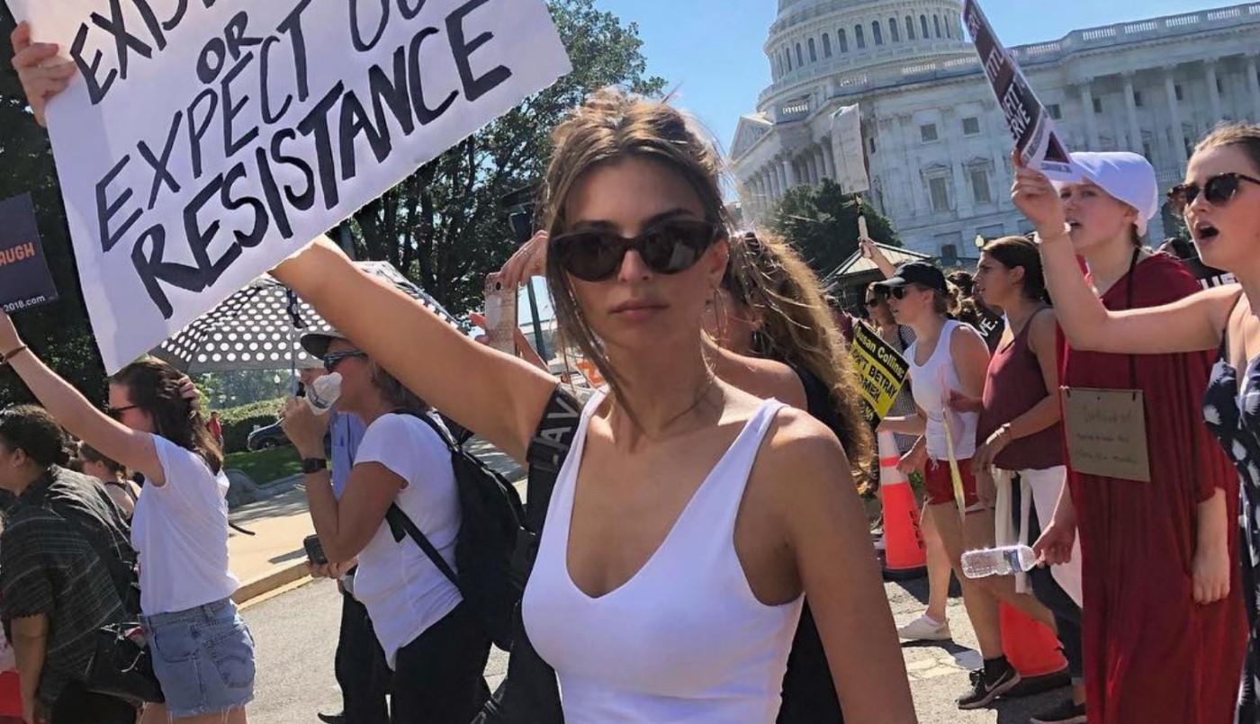 Emily Ratajkowski fue arrestada durante una protesta en Estados Unidos | Internacionales