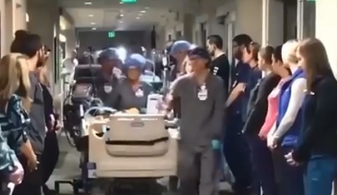 El conmovedor homenaje de un hospital a un paciente que donó sus órganos antes de ser desconectado | Redes