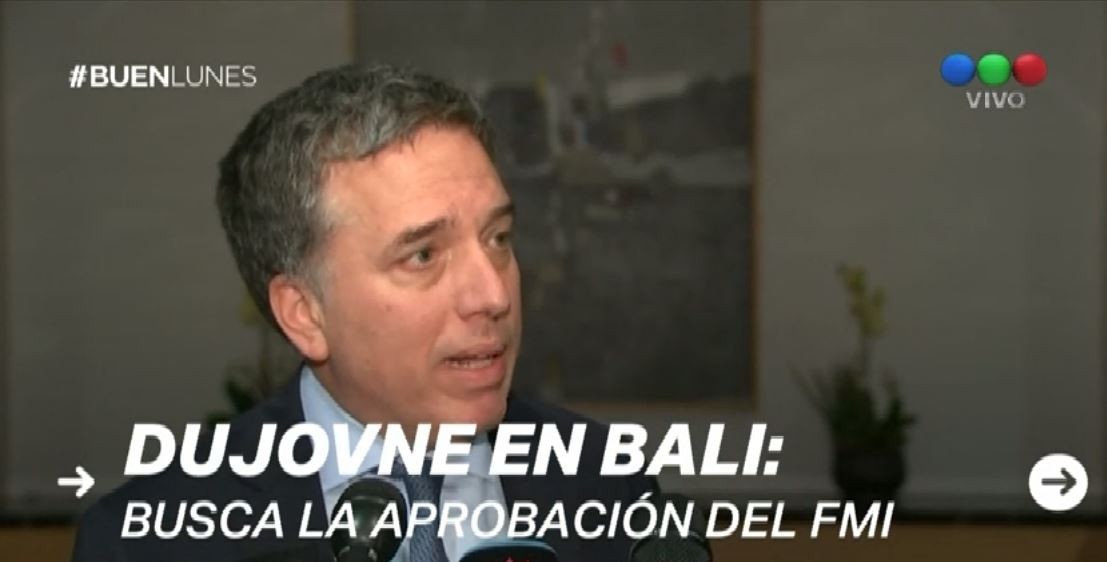 Dujovne en Bali para participar de la asamblea anual del FMI y cumbre del G20 | Política