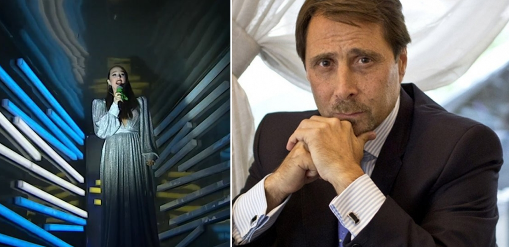 El duro cruce entre Ángela Torres y Eduardo Feinmann tras cantar el himno con pañuelo verde | Espectáculos