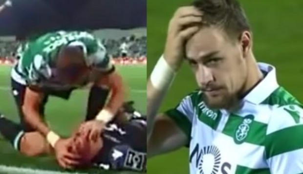 Video: el momento en que un jugador uruguayo le salva la vida al arquero de su equipo | Deportes