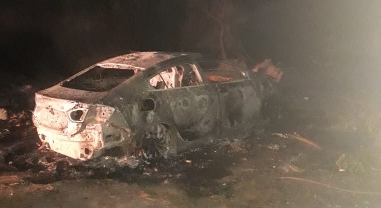 Le robaron el auto a un futbolista y lo abandonaron en llamas | Actualidad