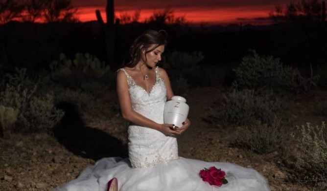 El conmovedor homenaje de una novia a su pareja muerta antes del casamiento | Redes