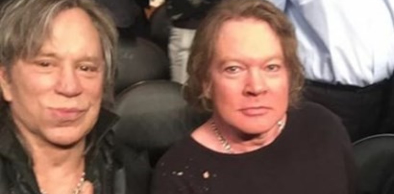 La foto de Mickey Rourke y Axl Rose que explotó en las redes sociales | Redes
