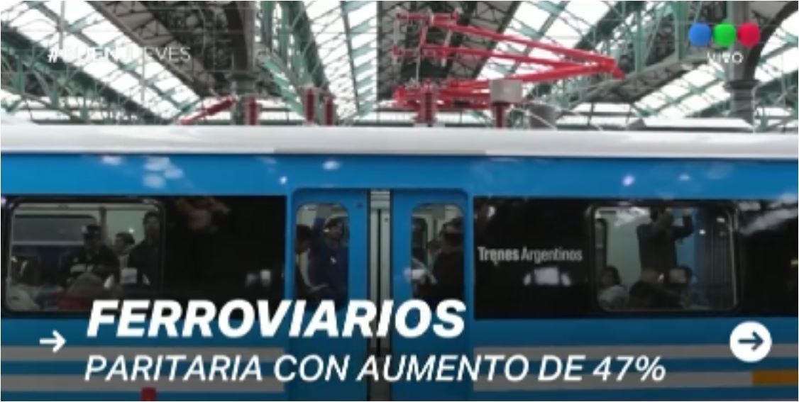 Ferroviarios acordaron un aumento del 47% retroactivo a 2018 | Política